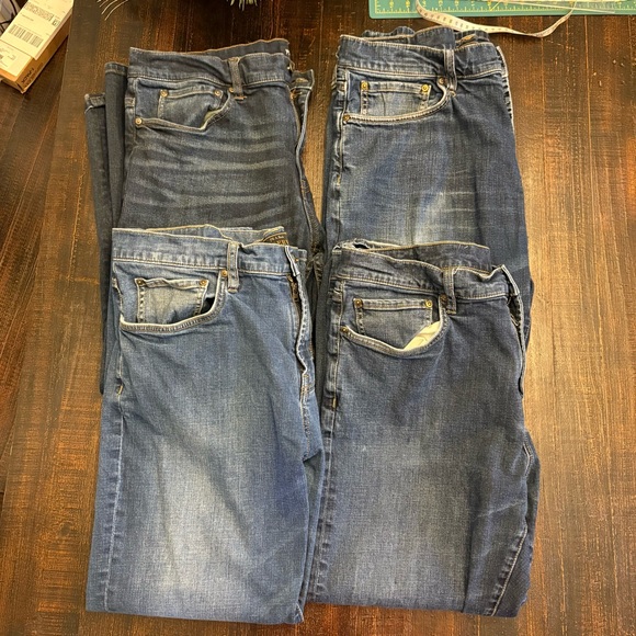 Jos. A. Bank Men's Straight Blue Jeans Bundle of 4 Size 38